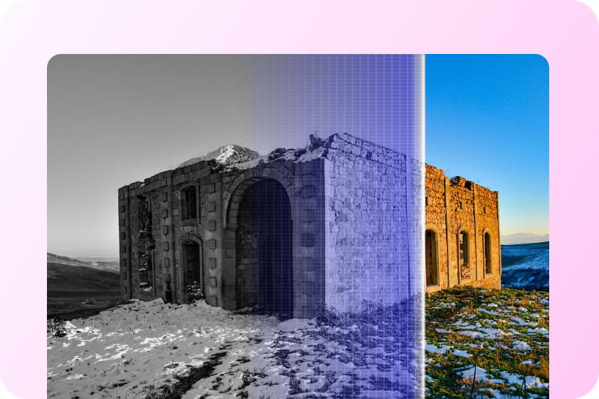 Enhance landscape photo